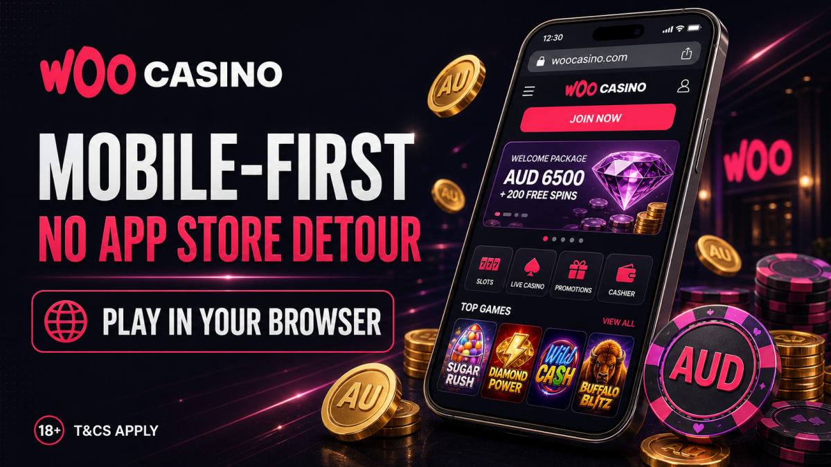 Woo Casino mobile play with bonuses and pokies