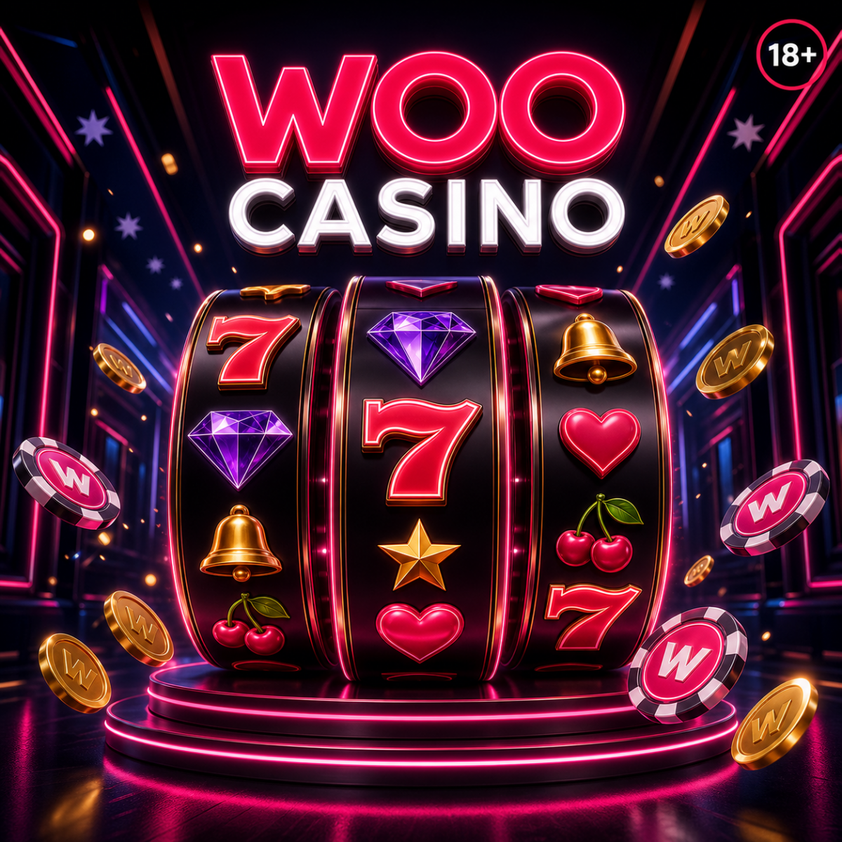 Woo Casino pokies lobby with popular Australian slots